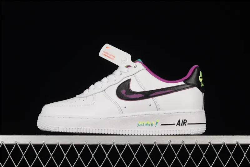 Nike Air Force 1 Low '07 LV8 Just Do It! Blanco Vivid Violeta