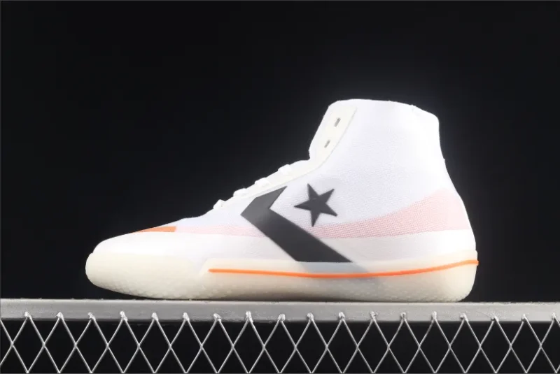 Converse All Star Pro BB Blanco Negro Anaranjado