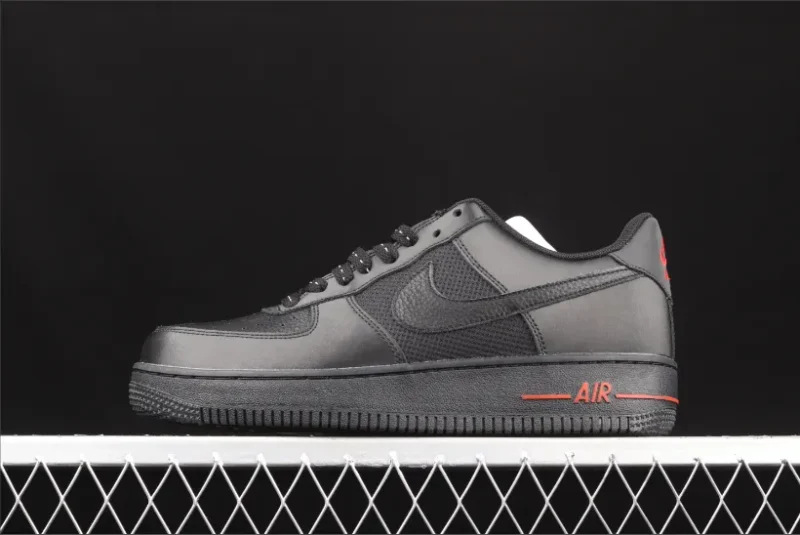 Nike Air Force 1 Malla balística negra baja
