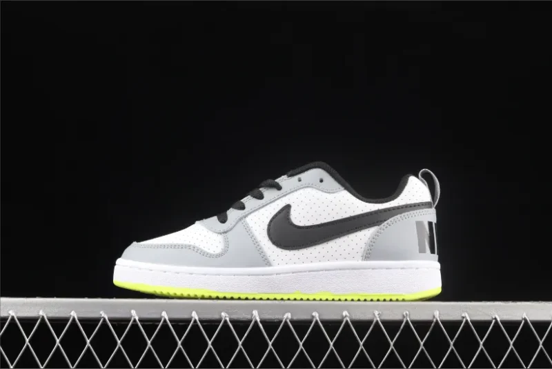 Nike Court Borough Low Blanco Negro Wolf Grey (para escolares)