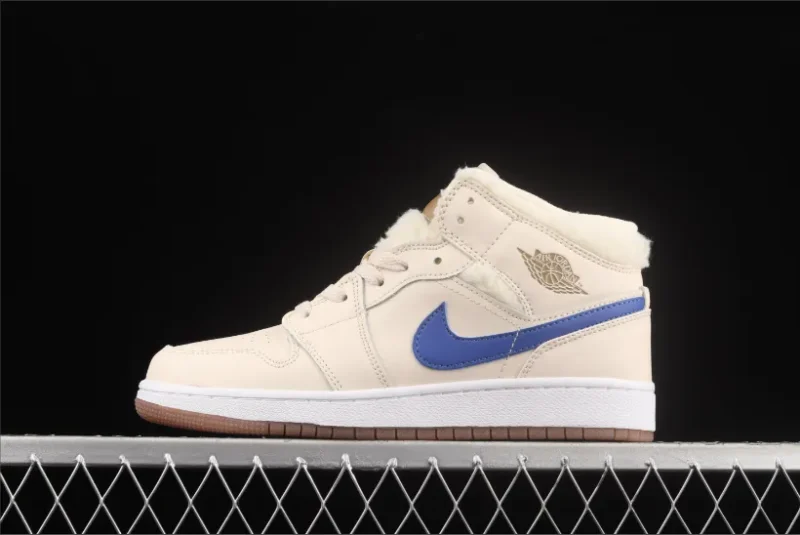 Jordan 1 Mid Utility Fleece en blanco perla