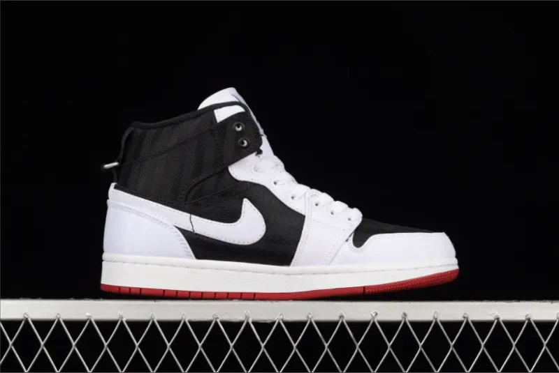 Jordan 1 Mid SE Utility Canvas Blanco Negro Gym Rojo