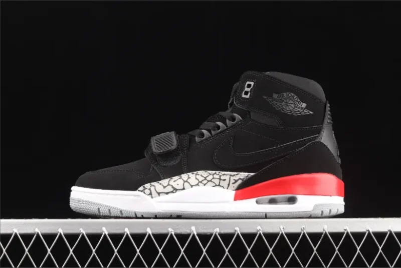 Jordan Legacy 312 Negro Rojo Fuego