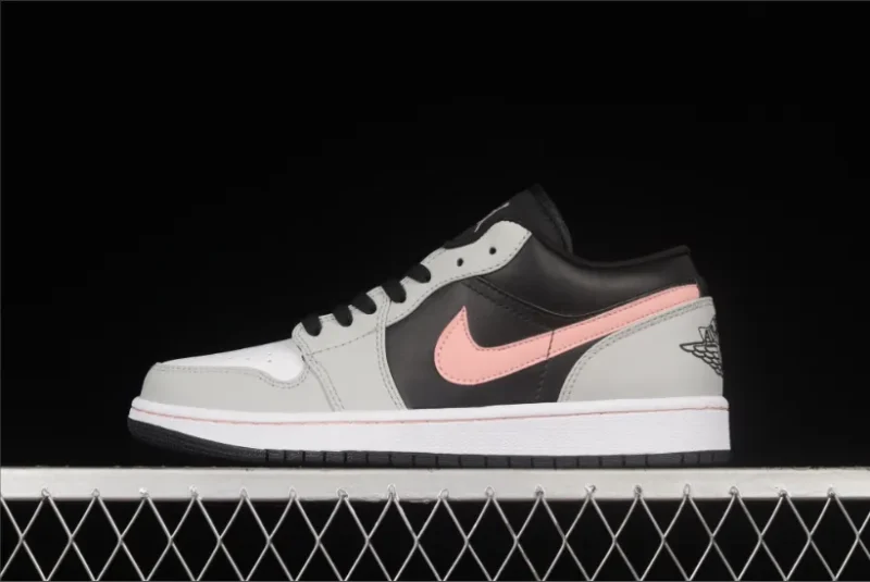 Jordan 1 Bajo Negro Gris Rosa