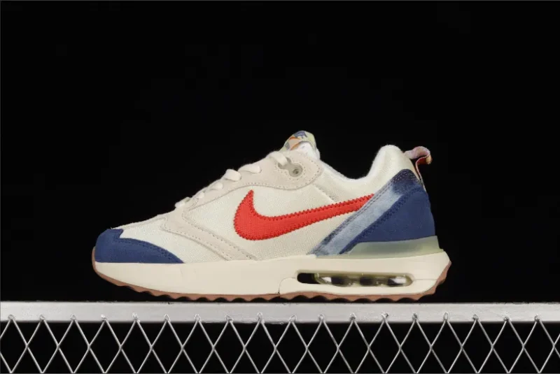 Nike Air Max Dawn Leche de Coco Rojo Azul marino