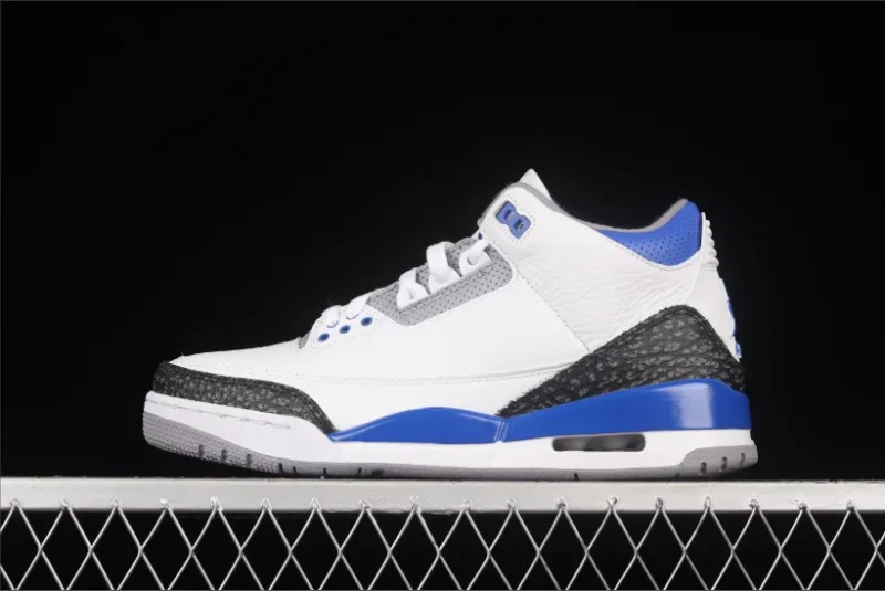 Jordan 3 Retro Racer en azul