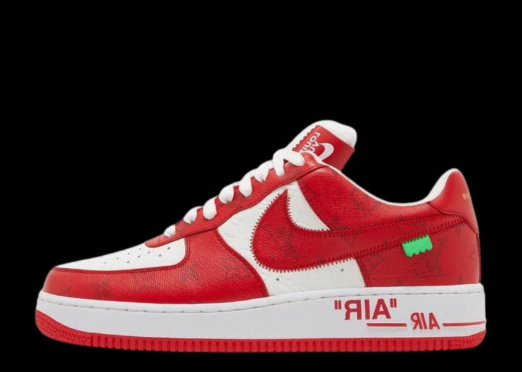 NIKE AIR FORCE 1 LOUIS VUITTON RED