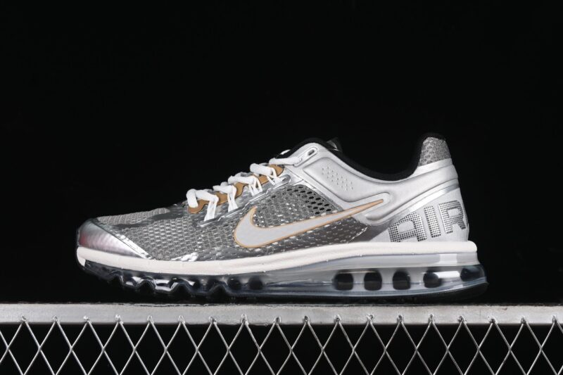 NIKE AIR MAX 2013 METALLIC SILVER GOLD