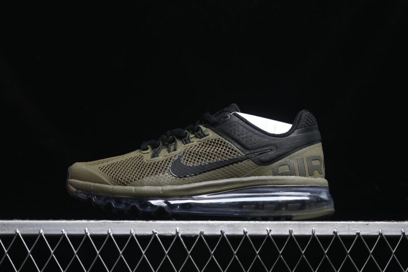 NIKE AIR MAX 2013 OLIVE GREEN BLACK