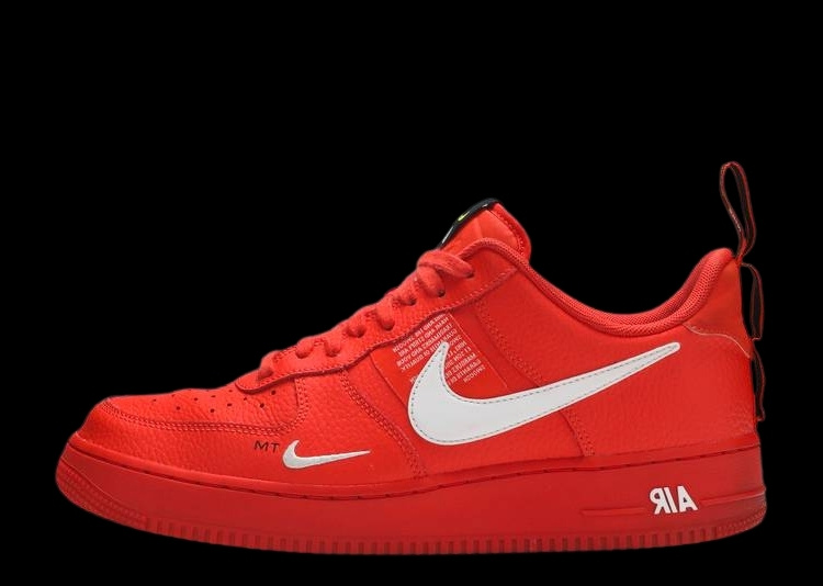 NIKE AIR FORCE 1 OVERBRANDING RED
