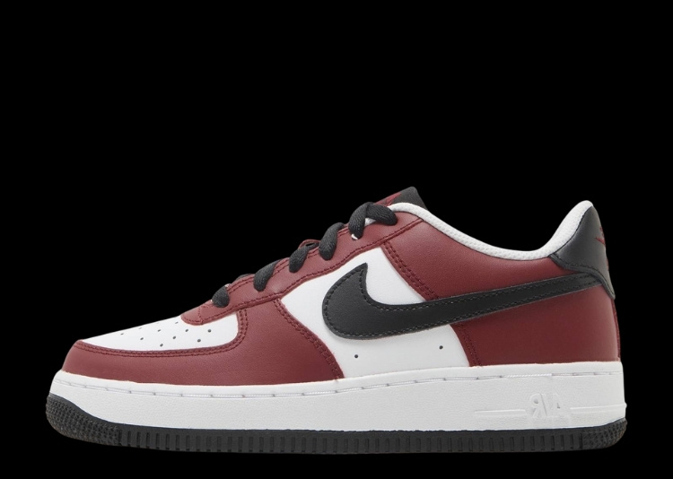 NIKE AIR FORCE 1 ROUGE BLACK