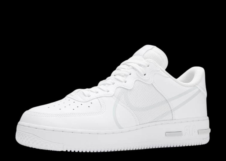 NIKE AIR FORCE 1 REACT TRIPLE WHITE