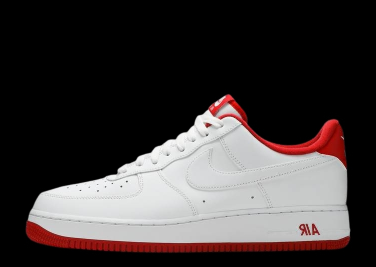 NIKE AIR FORCE 1 UNIVERSITY RED AND WHITE