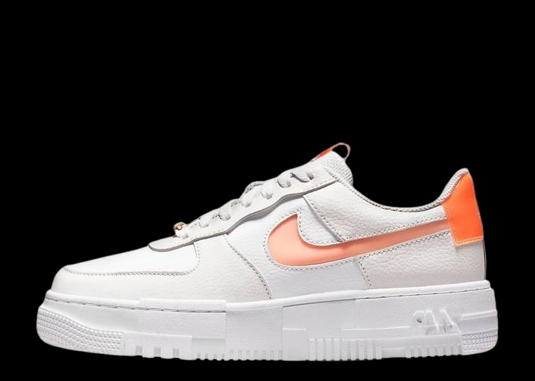 NIKE AIR FORCE 1 PIXEL WHITE CRIMSON TINT