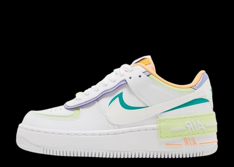 NIKE AIR FORCE 1 SHADOW WHITE MULTI-COLOR