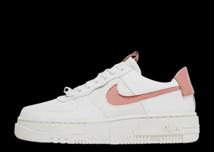 NIKE AIR FORCE 1 PIXEL WHITE RUST PINK