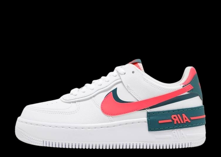 NIKE AIR FORCE 1 SHADOW WHITE SOLAR RED