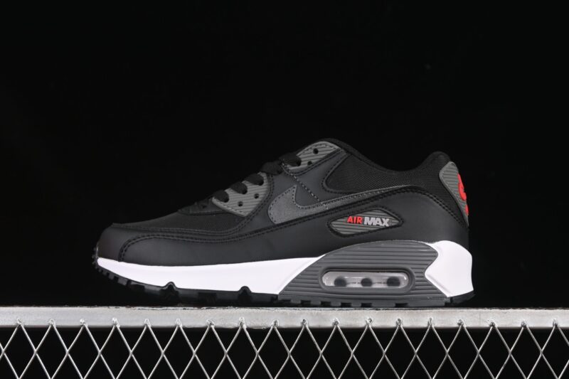 NIKE AIR MAX 90 BLACK RED UNIVERSITY