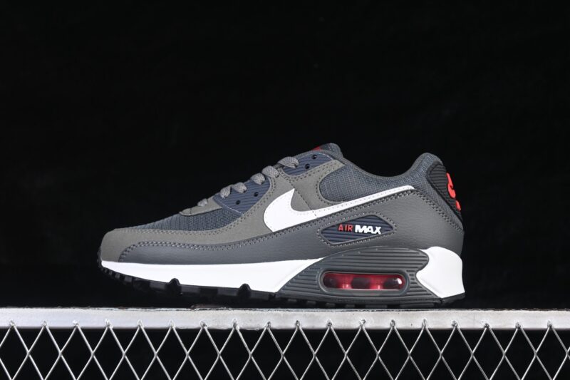 NIKE AIR MAX 90 GRAY IRON RED