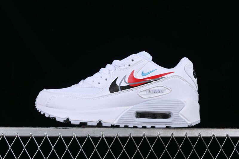 NIKE AIR MAX 90 MULTI SWOOSH WHITE