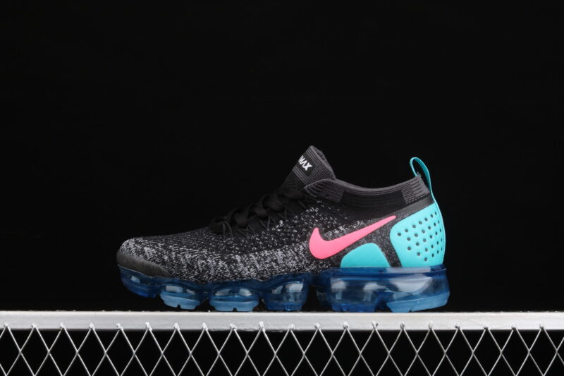 NIKE AIR VAPORMAX 2019 FLYKNT BLACK HOT PUNCH