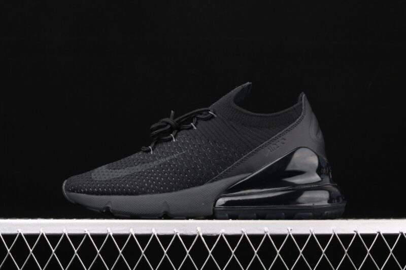 NIKE AIR MAX 270 FLYKNIT TRIPLE BLACK