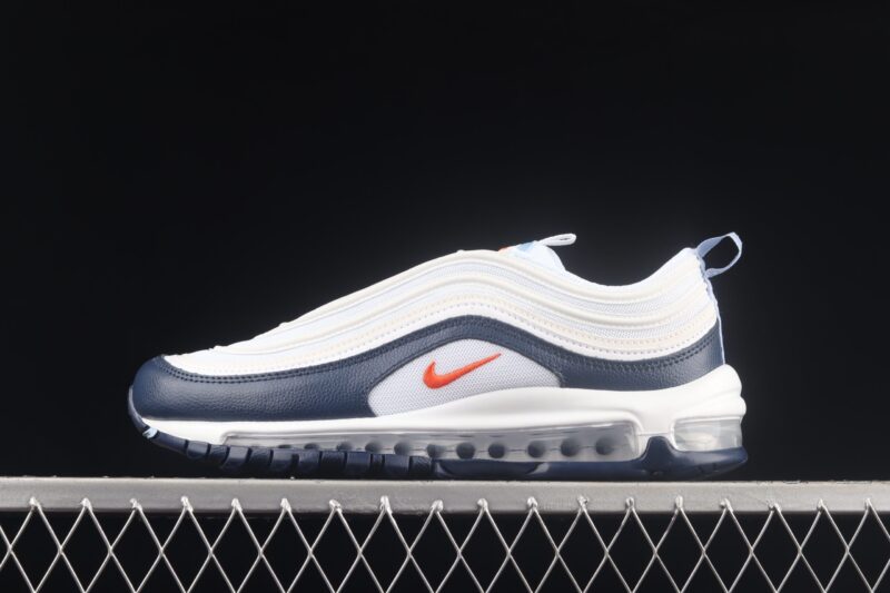 NIKE AIR MAX 97 MIDNIGHT NAVY BLUE HABANERO RED