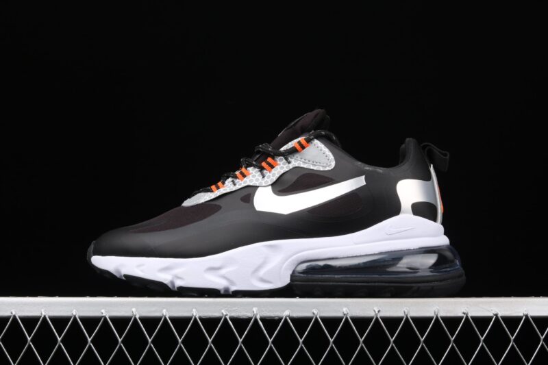 NIKE AIR MAX 270 REACT TOTAL BLACK ORANGE
