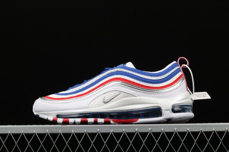 NIKE AIR MAX 97 ROYAL BLUE SILVER METALLIC UNIVERSITY RED GAME