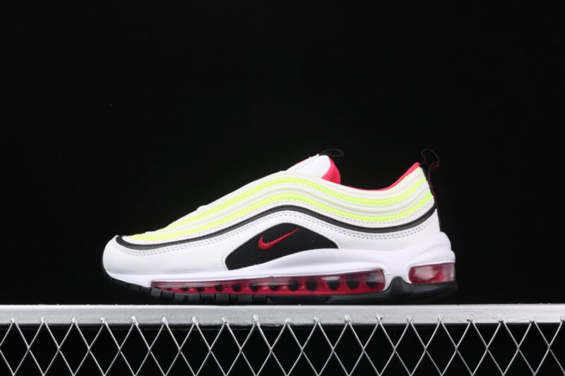 NIKE AIR MAX 97 WHITE BLACK VOLT RUSH PINK