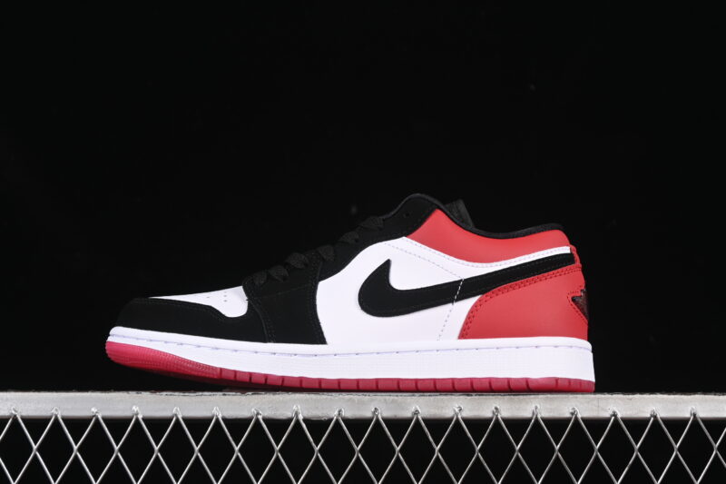 AIR JORDAN 1 LOW WHITE BLACK GYM RED