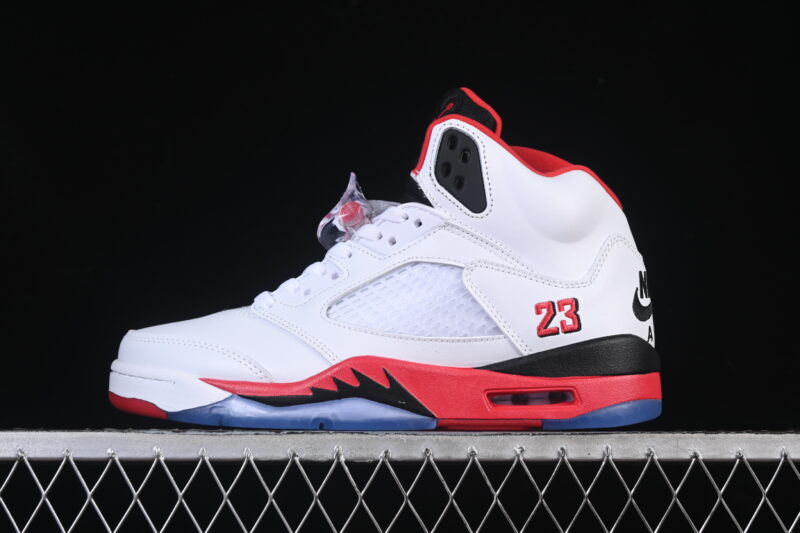 AIR JORDAN 5 RETRO "FIRE RED BLACK TONGUE