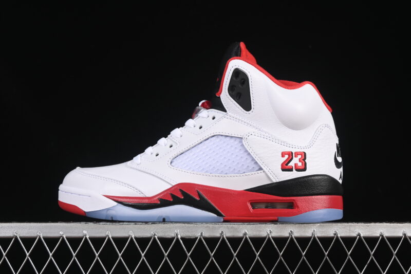 AIR JORDAN 5 RETRO "FIRE RED BLACK TONGUE