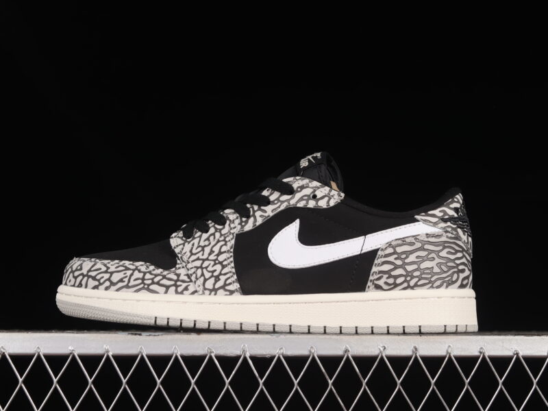AIR JORDAN 1 LOW OG BLACK CEMENT