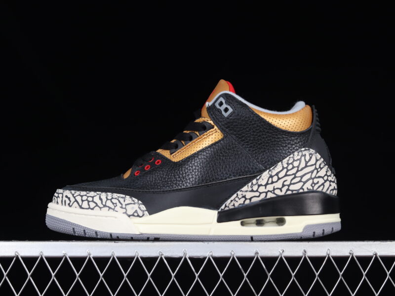 AIR JORDAN 3 RETRO BLACK GOLD