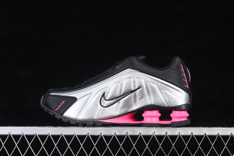 NIKE SHOX BLACK METALLIC SILVER PINKSICLE