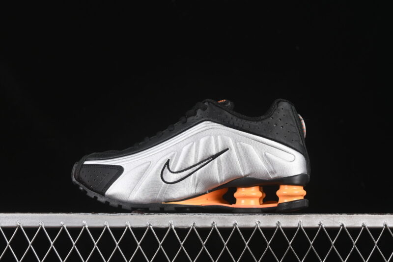 NIKE SHOX BLUE TINT TOTAL ORANGE BLACK METALLIC SILVER