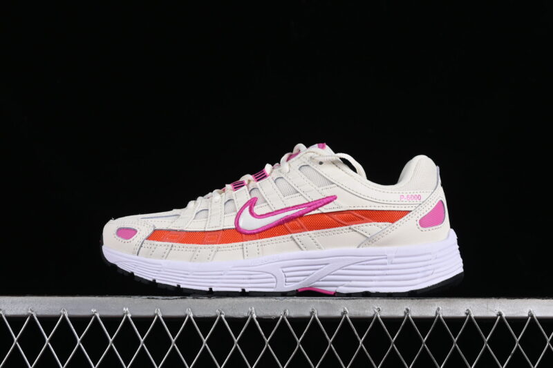 NIKE P-6000 ESSENTIAL PALE IVORY TEAM ORANGE