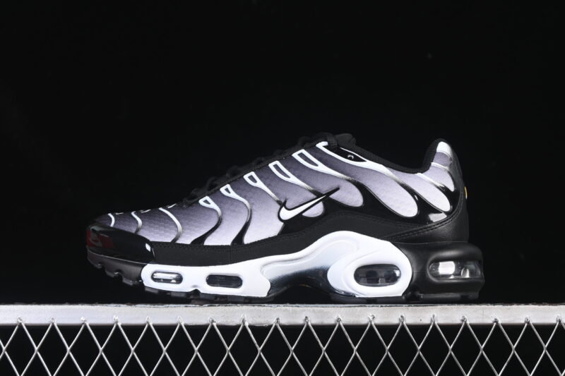 NIKE TN IN BLACK SILVER AND WHITE