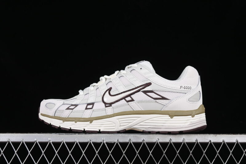 NIKE P-6000 IN EARTH BROWN AND BONE WHITE