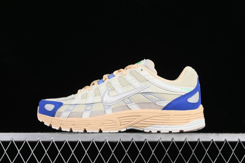 NIKE P-6000 IN MILK WHITE COCONUT AND MEDIUM BLUE