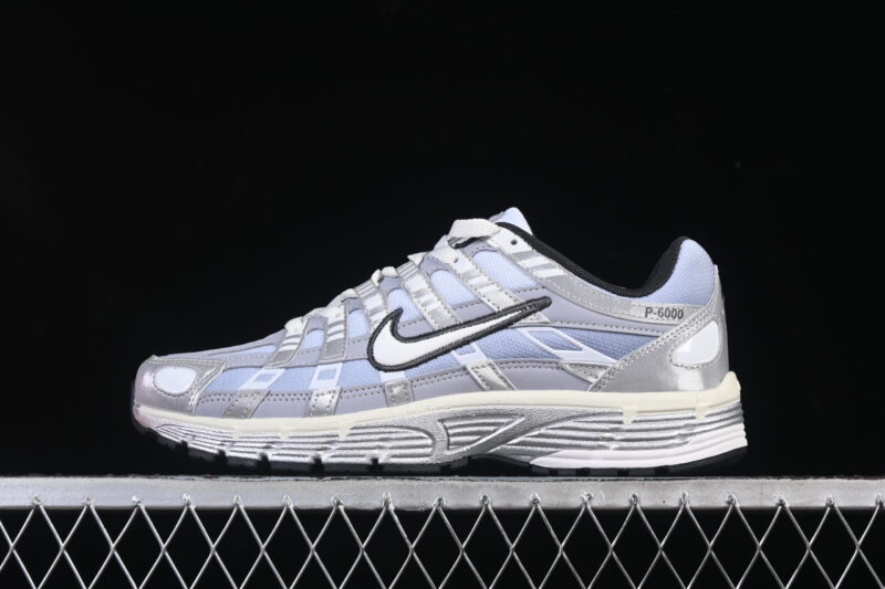 NIKE P-6000 METALLIC SILVER SUMMIT WHITE-WOLF GREY