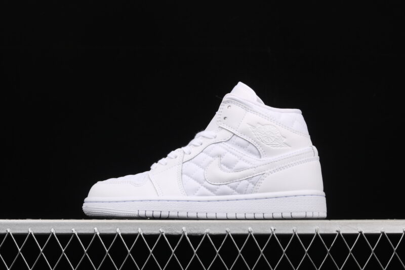 AIR JORDAN 1 MID QUILTED WHITE