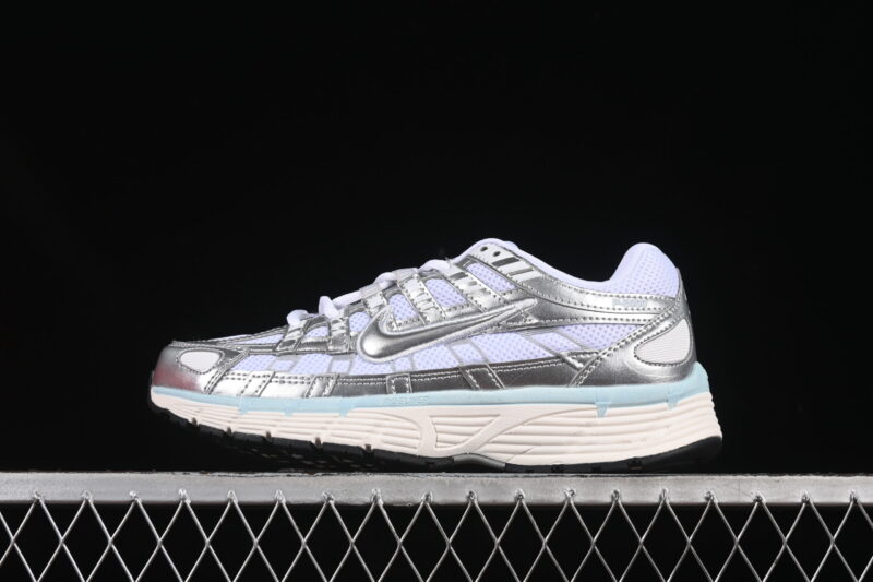 NIKE P-6000 WHITE BLUE TINT SAIL METALLIC SILVER